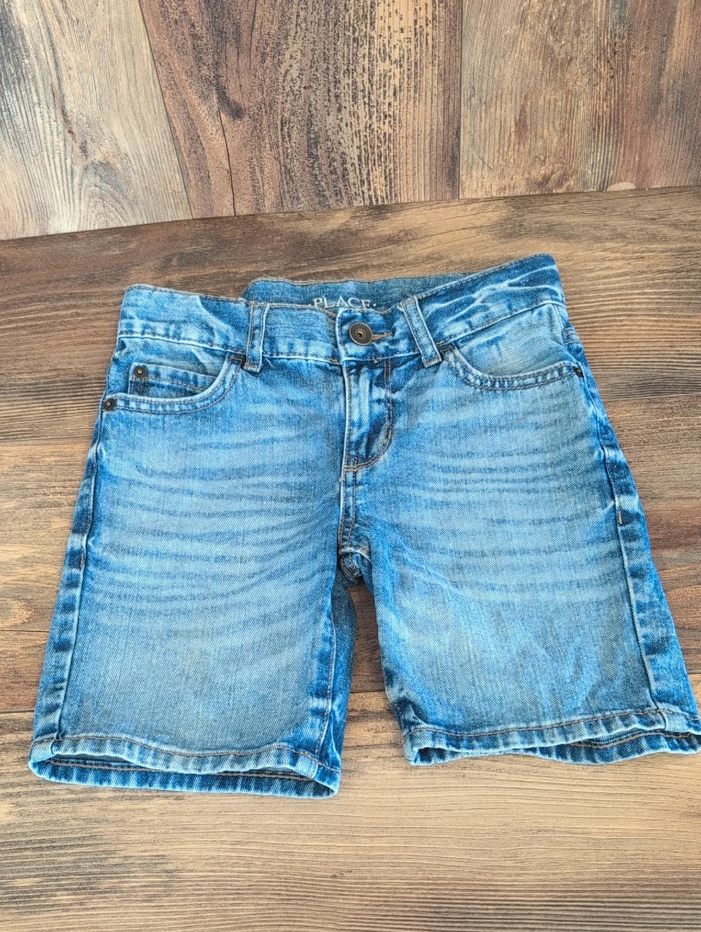 The Children's Place Blue Kids' Denim Shorts Boys 7           C202